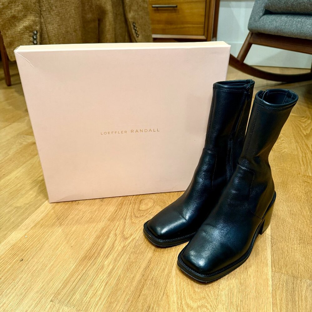 Loeffler Randall Nolan 100% leather boots-- 7.5, like new! Twice worn.